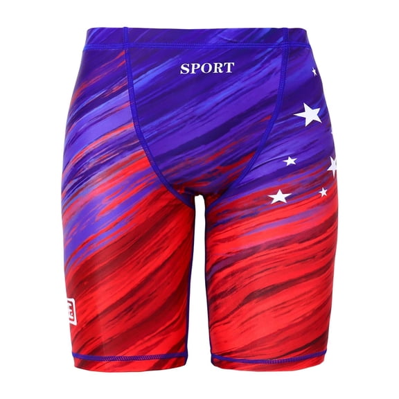 Tiweut Boys' Jammer Swimsuit with Drawstring Swimwear for Kids Endurance Boys Youth Swim Shorts Kids Swimsuit,Purple