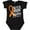 AB-Black, variant on Never Stop Fighting Leukemia Awareness Orange Ribbon Boys or Girls Baby Bodysuit