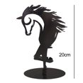 thumbnail image 2 of Caballo Rústico, Estatua Moderna, Arte De Metal, Estatua De Caballo Resistente Al Agua Para El Hogar, Estante De Libros, Chimenea, Decoración De Escritorio De Oficina seitruly HA041330-05, 2 of 6