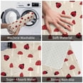 thumbnail image 3 of Rateoe Ladybug With Mushroom Pattern Flannel Door Mat Indoor Outdoor Entrance, Waterproof All-Weather Doormat,Fade Resistant, Low Profile Entryway Mat 16x24in, 3 of 7