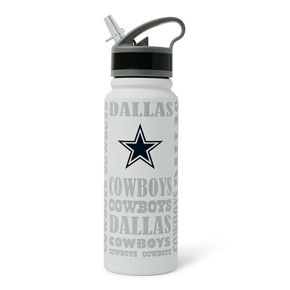 Dallas Cowboys Replay 25-Ounce Stainless Steel Flip-Top NFL Water Bottle