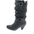 thumbnail image 2 of Link Little Girl's Pauline-38 Kitten Heel Boots with Decorative Buckles, 2 of 7