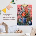 thumbnail image 4 of FORMRS Acrylic Clipboard with Low Profile Clip Standard A4 Letter Size, 12.5" x 9", Orange Vibrant Flowers, 4 of 8