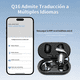 thumbnail image 5 of Audífonos Ai Traductores Idiomas Auriculares Inalámbricos Bluetooth Deportivos  Eo Safe Imports Negro, 5 of 5