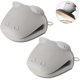 thumbnail image 1 of Manoplas de horno, manoplas de silicona para horno de cocina resistentes al calor, agarraderas perfectas para hornear barbacoas, guantes de horno flexibles, antideslizantes Ormromra 221939-2, 1 of 9