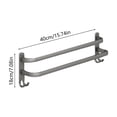 thumbnail image 3 of Btomtd Bath Towel Set,Towels for Bathroom,Gray Towel Rack Without Punching Storage Rack For Storage Bathroom Hanging Rack Wall Mounted Bathroom Towel Hanging Rod Pole Hook-in-1, 3 of 6