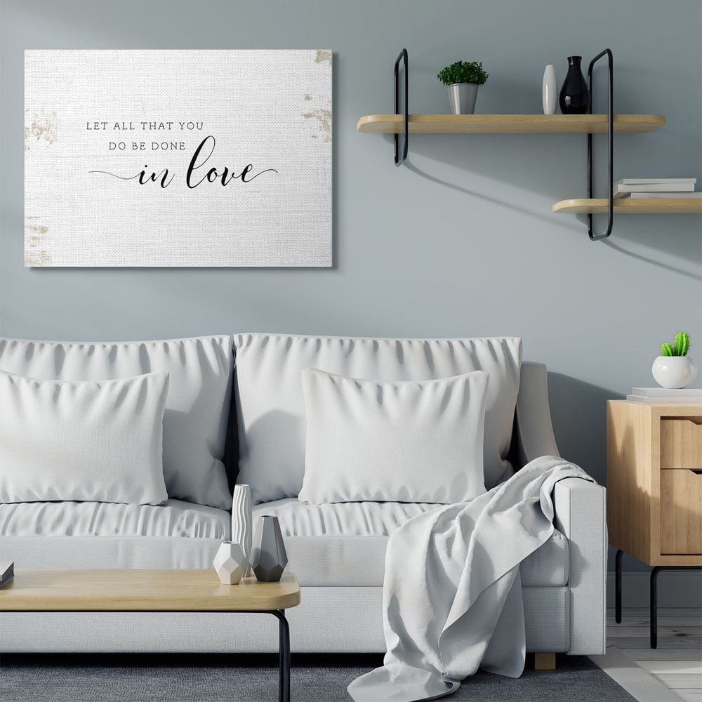Stupell Industries All That You Do in Love Rustic Country Quote Designed by Jennifer Pugh