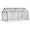 Clear, variant on PetFurnishn 4' x 2' x 2' Portable Mini Greenhouse, Small Green House with PVC Cover, Roll-up Zippered Windows for Indoor, Outdoor Garden, Clear