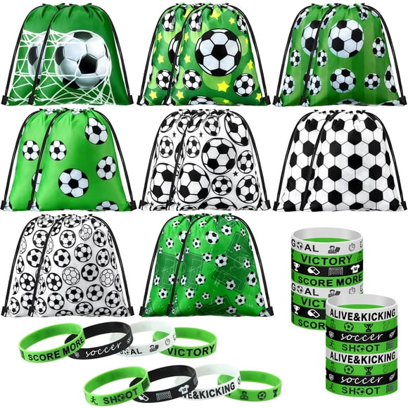 Set de regalos para fiestas Sadnyy Soccer, 32 unidades, con bolsas con cordón