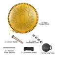 thumbnail image 3 of Percussion Instrument,15 Inch 21 Drum 15 Inch Drum Meditation Majors 21 Notes C Rusuo Steel Drum Majors Friends Handpan C Key Percussion Inch 21 Notes Meditation Majors Friends With Drum Meditation, 3 of 7