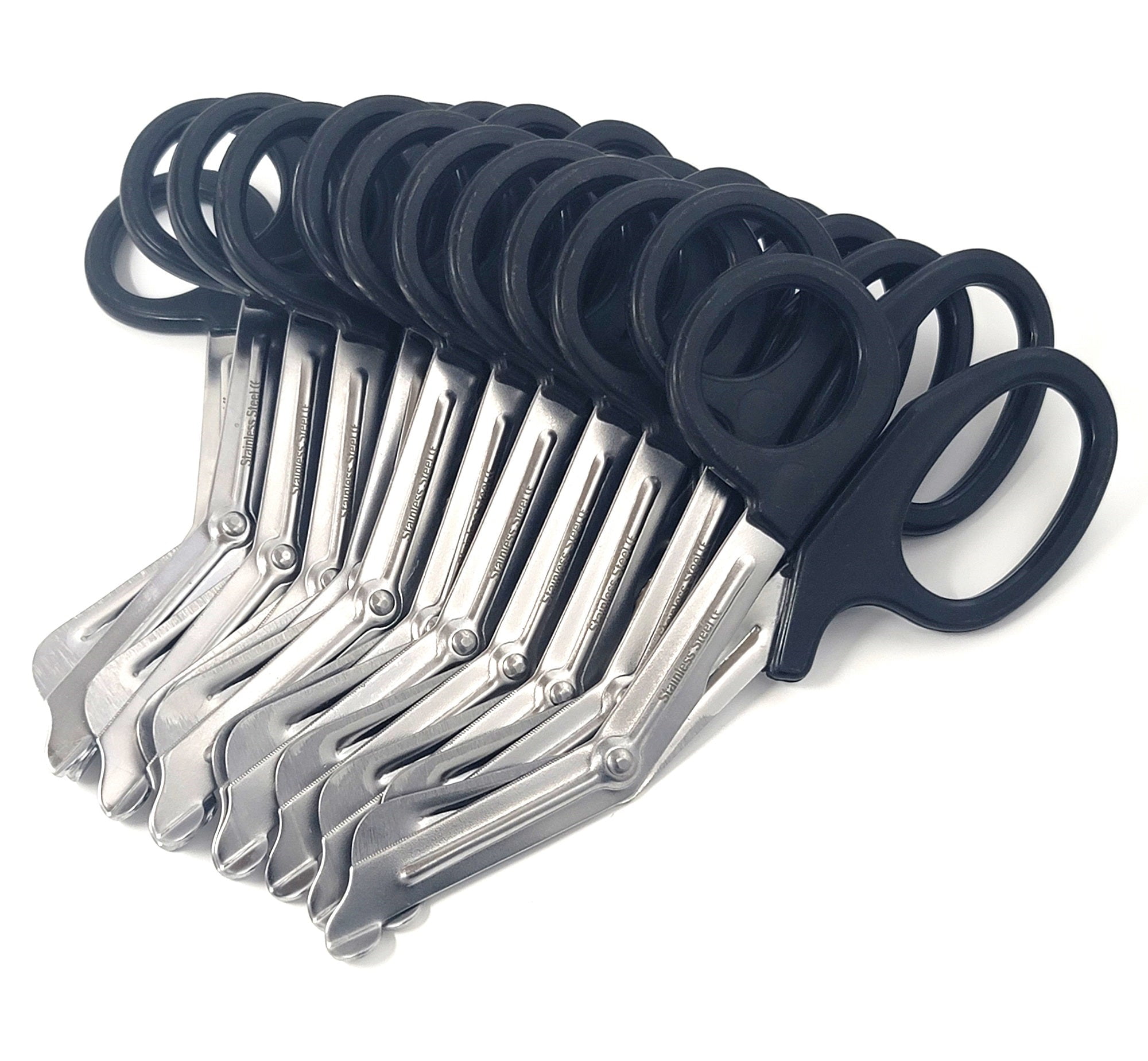 24 Pairs Of Paramedic Trauma Shears - 7.25" Blue EMT Scissors For First Aid & Medical