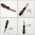 thumbnail image 3 of 1 Set Leather Crafting Tools Supplies Leather Starter Kit Leather Stitching Kit, 3 of 8