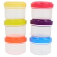 thumbnail image 1 of 6 Pcs Contenants pour Vinaigrette Petits Contenants à Condiments Mini Tasse d'Assaisonnement 35 ml, 1 of 8