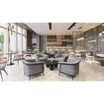 thumbnail image 6 of Equinox Armless Dining Chair Oyster Gray & Natural Dining Chair, Modern Style, Faux wood steel leg, Steel, Indoor Dining, 6 of 15