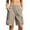 *Beige, variant on VBVC Women's Elastic Waist Cargo Shorts , Summer Athletic Workout Hiking Shorts For Women,Ladies' Loose Fit Pull-On Shorts with Pockets,Beige,S-3XL