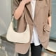 thumbnail image 5 of Bolsa Moda mujer color puro bajo el brazo Hobos de mano con asa superior (beige) Ehuebsd Para Estrenar, 5 of 9