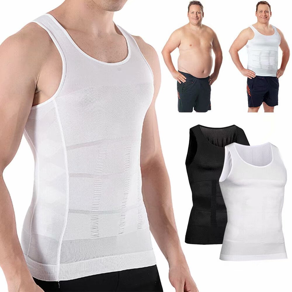 Men Compression Shirt Slimming Body Shaper Vest Tummy Control Shapewear  Abdomen Undershirt - Walmart.ca