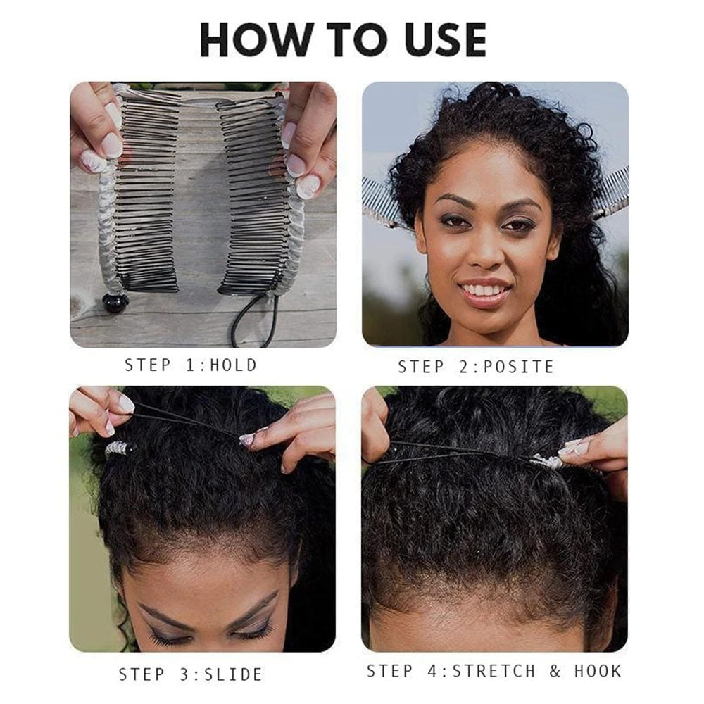 4pcs Banana Hair Clips For Thick Curly Hair Combs Clip Anti-slip Ponytail  Holder Fishtail Hair Clip Set | Fruugo NO
