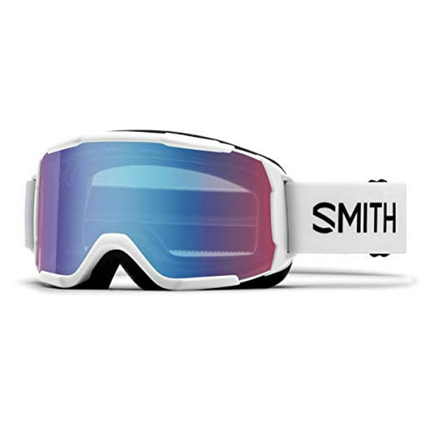 Smith Youth Daredevil Snow Goggle (White, Blue Sensor Mirror 