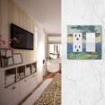 thumbnail image 5 of Yayeee Rocker Switch Wall Plate 2-Gang 4.7"x4.6" Home Decorative Outlet Cover, Retro Mountain, 5 of 6