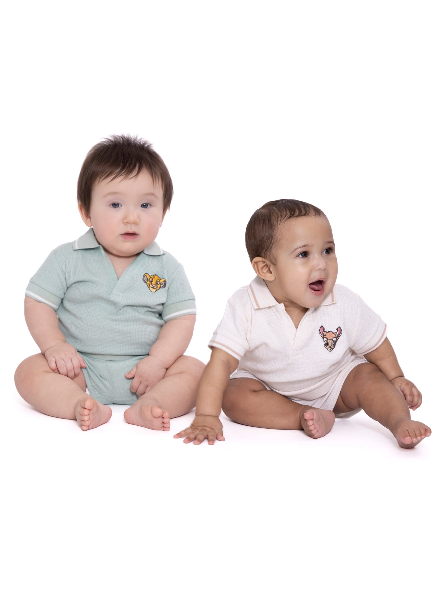 Bambi Baby Polo Shirt and Shorts Set, 2-Piece, Sizes 0M-18M