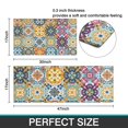 thumbnail image 7 of Blue Boho Bohemia Floral Geometric Pattern Kitchen Rugs Sets Of 2,Anti Fatigue Kitchen Mat Rugs Non Slip Washable,Decorative Kitchen Floor Mats for Kitchen,Sink,Laundry,17"x30"+17"x47", 7 of 7