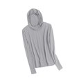thumbnail image 2 of LOVIVER Veste de Protection Solaire à Capuche pour Course Alpinisme Randonnée Gris Clair, 2 of 8
