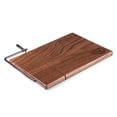 thumbnail image 2 of NCAA Wisconsin Badgers Meridian Black Walnut Cutting Board with Cheese Slicer, 2 of 3