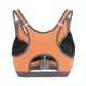thumbnail image 4 of Mujer Yoga Fitness Cremallera Estiramiento Entrenamiento Inalámbrico Acolchado Sujetador deportivo a prueba de golpes (Naranja L), 4 of 5