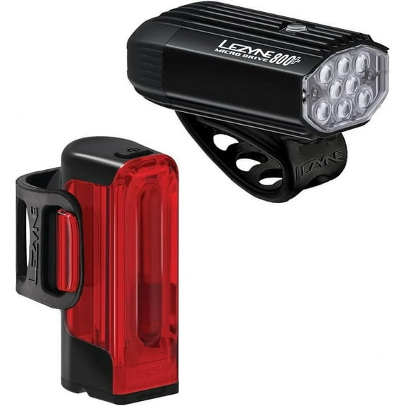Lezyne Micro Drive 800  / Strip Drive 300  Pair Light Set