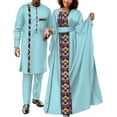 thumbnail image 5 of BAZINRICHE African Couple Outfits Matching Sets African Dresses for Women and African Suits for Men Wedding Dashiki Clothing, 5 of 5