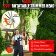 thumbnail image 4 of Floseru Powerful Gas String Trimmer,Full Functioning Guard Accessories Hedge Trimmer String Trimmers Lawn Mower 52CC Petrol Hedge Trimmer Chainsaw Brush Cutter, 4 of 10