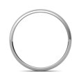 thumbnail image 4 of Glass Finish 2mm Plain Domed Wedding Band in 14K White Gold.Size 14.50, 4 of 6
