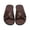 Dark Brown, variant on Plus-size Men's Fashion Y-Shape Openwork Slide Sandals with Microfiber Upper and Lining, Skin-Friendly, Breathable, Soft, and Comfortable. Midsole: Microfiber + D Rubber for Shock Absorption