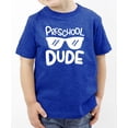 thumbnail image 4 of Olive Loves Preschool Dude First Day of School Gift Back to School Vintage Royal Shirt 4T, 4 of 8