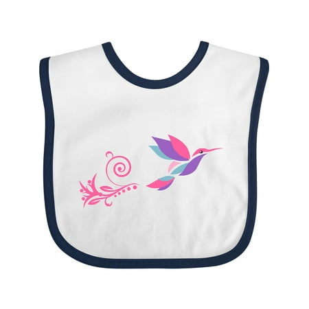 

Inktastic Hummingbird Flying Swirl Gift Baby Girl Bib