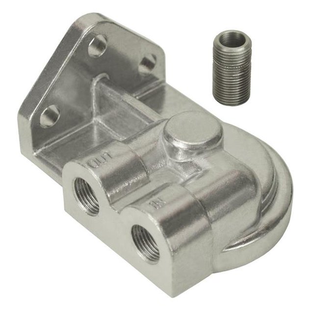 Derale 25750 0.37 in. NPT Single Left-Port Filter Mount