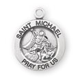 thumbnail image 2 of Patron Saint Michael Round Sterling Silver Medal, 2 of 5
