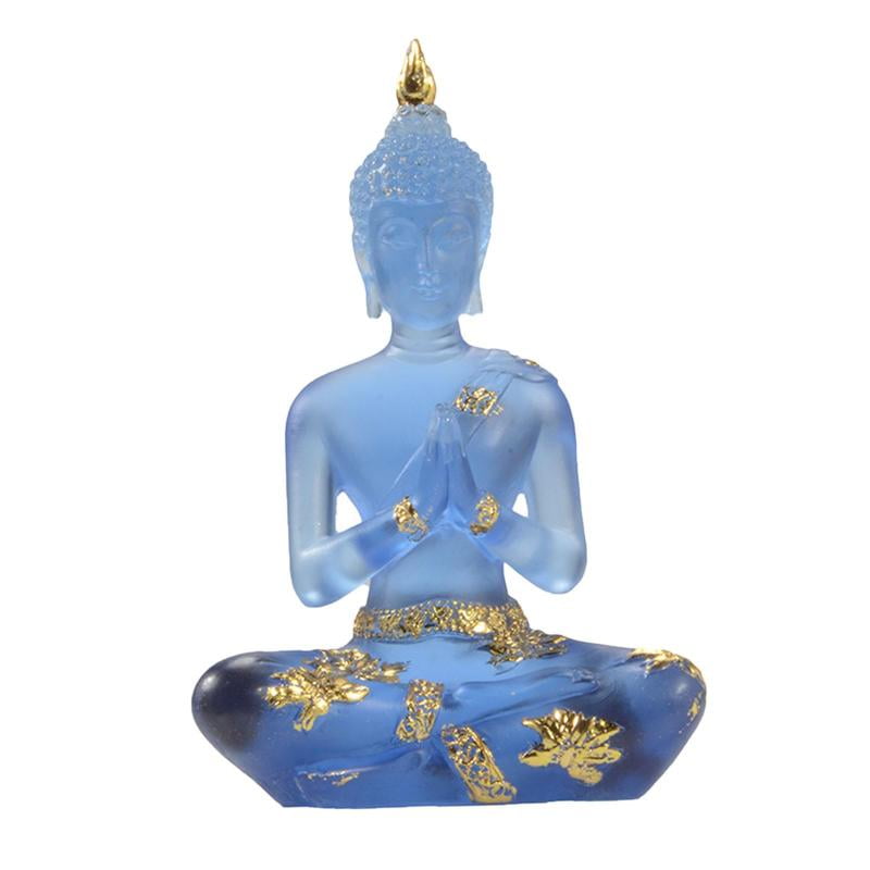 Meditating Thai Buddha Statues Ornament Figurine, Sitting Buddha Statue ...