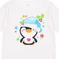 thumbnail image 4 of Inktastic Cute Christmas Penguin with Heart and Holly Boys or Girls Long Sleeve Toddler T-Shirt, 4 of 5