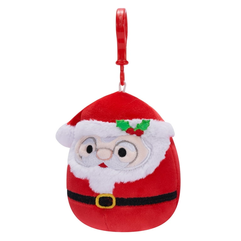 Official KellyToy Christmas Squishmallow Clip - Nick Santa Claus