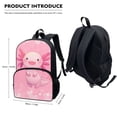 thumbnail image 2 of Yuyamidu Axolotl Backpack for Kids with Lunchbox 3rd Grade Elementary School Bag and Lunch Bag Pencil Case Water Bottle Pouch Cute Children Bookbag Set of 4 Pink Book Bag for Girls 6-8, 2 of 7