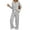 NTZ1-Gray, variant on Meichang Women Lounge Set 2 Piece Fall Outfits Henley V Neck Sweater and Wide Leg Pant Set Matching Sweat Suits Comfy Pajamas Clothes Pockets