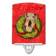 thumbnail image 1 of Carolines Treasures SC9103CNL Airedale Christmas Wreath Ceramic Night Light, 1 of 1