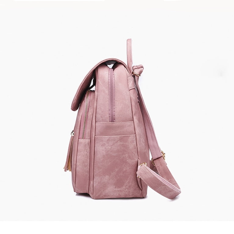Leesechin Leather Backpack Purse For Women Leather Medium  display picture 2