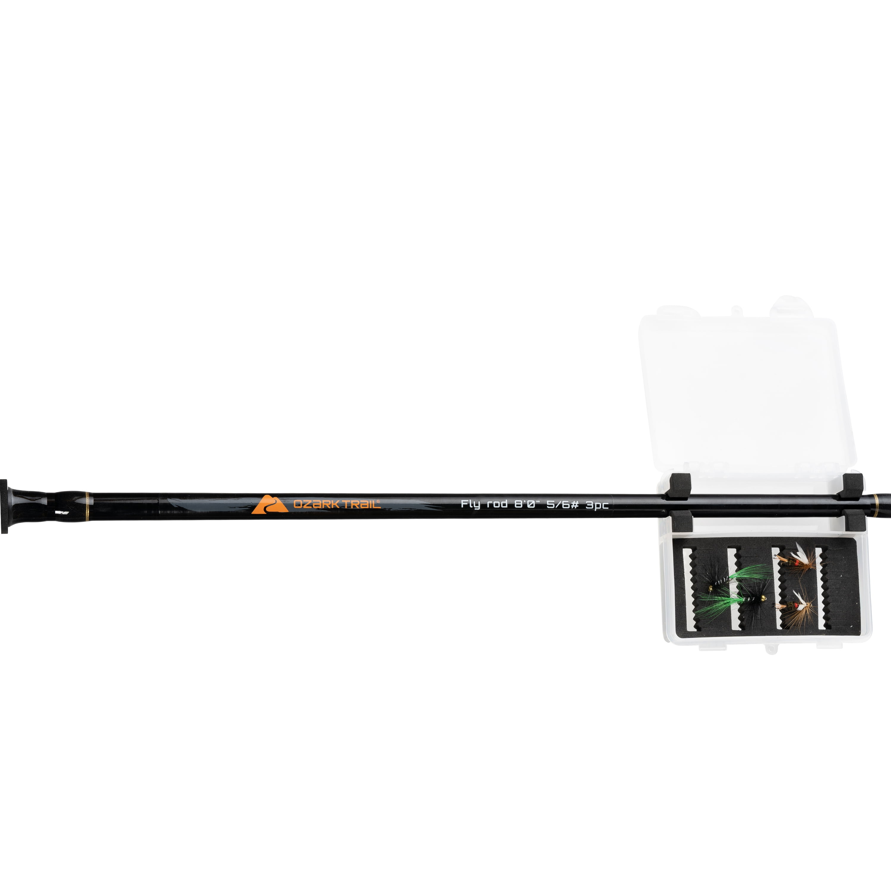 Ozark Trail 8ft Fly Fishing Rod and Reel Combo with Flies and Fly Box