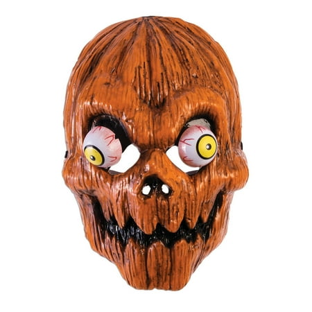 Google Eye Pumpkin Mask Halloween Costume Accessory