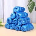 thumbnail image 4 of Shoe Covers Disposable Non-slip for Indoors -100 Pieces (50 Pairs) Waterproof Premium CPE Booties Shoes Protectors Coverings, fits up to size 11 US Men and 13 US Women, Blue, Large, 4 of 8