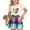 Beige, variant on SGFCWSX Girls 2 Piece Outfits Ruffle Short Sleeve Heart Print Tops Belted Plaid Skirt Summer Casual Clothes Set Hot Pink Size 6