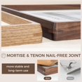thumbnail image 3 of Marco de fotos FLYJOE 11x14 de madera de nogal natural con vidrio, 3 of 7